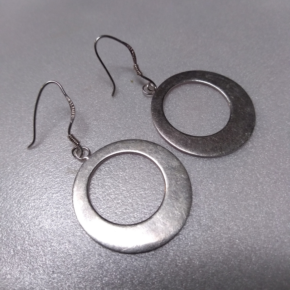 Pair of Silver Earrings Beautiful